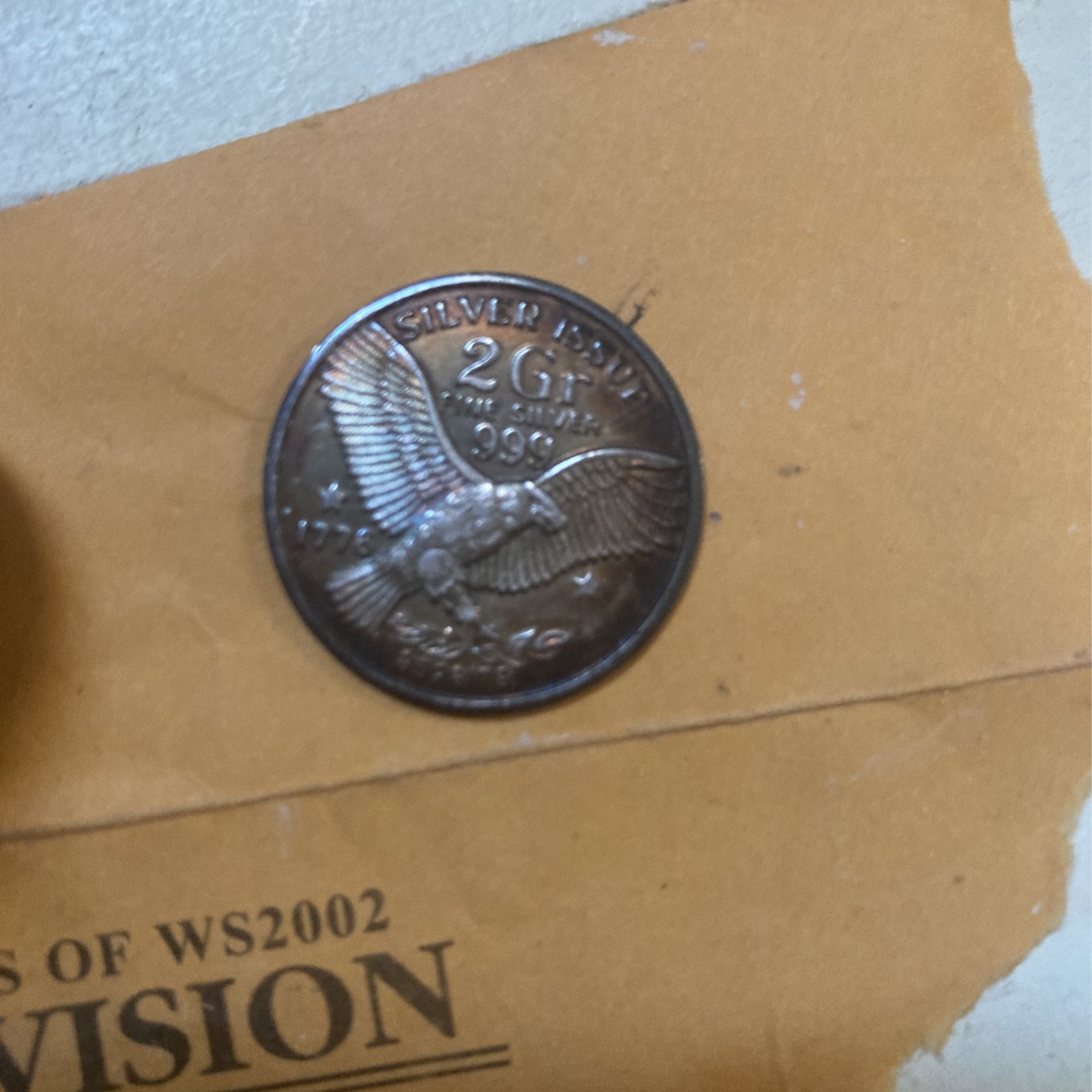 2 Gram Fine Sliver Coin 