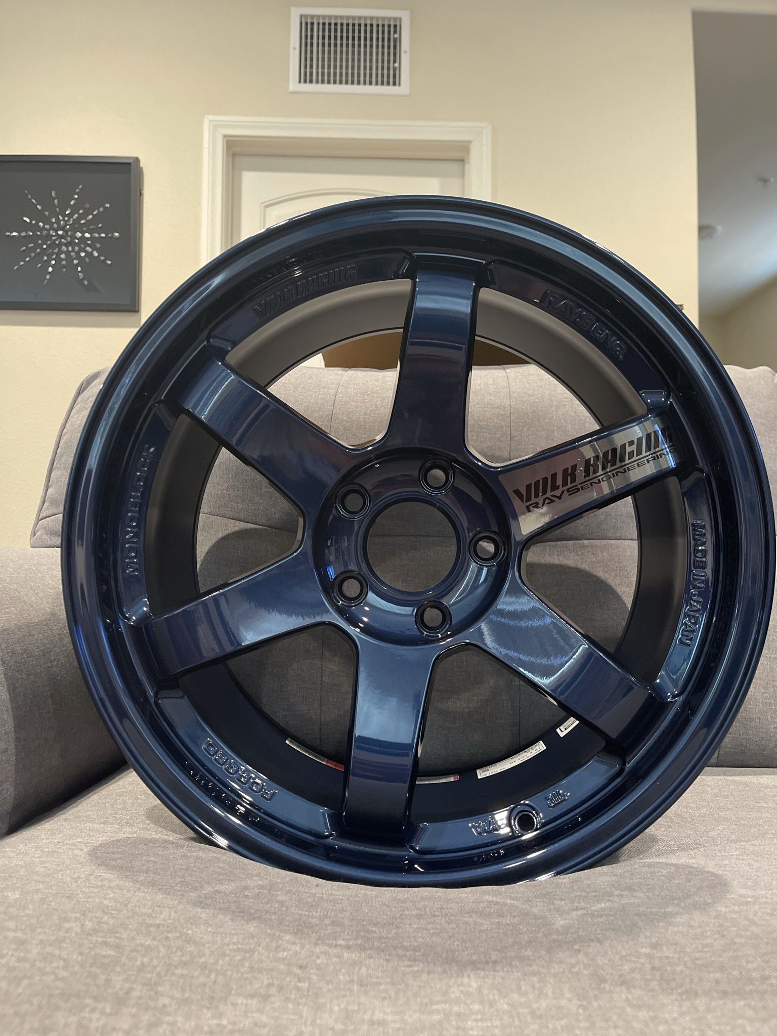 Volk Racing TE37SL Mag Blue 18x10 +40