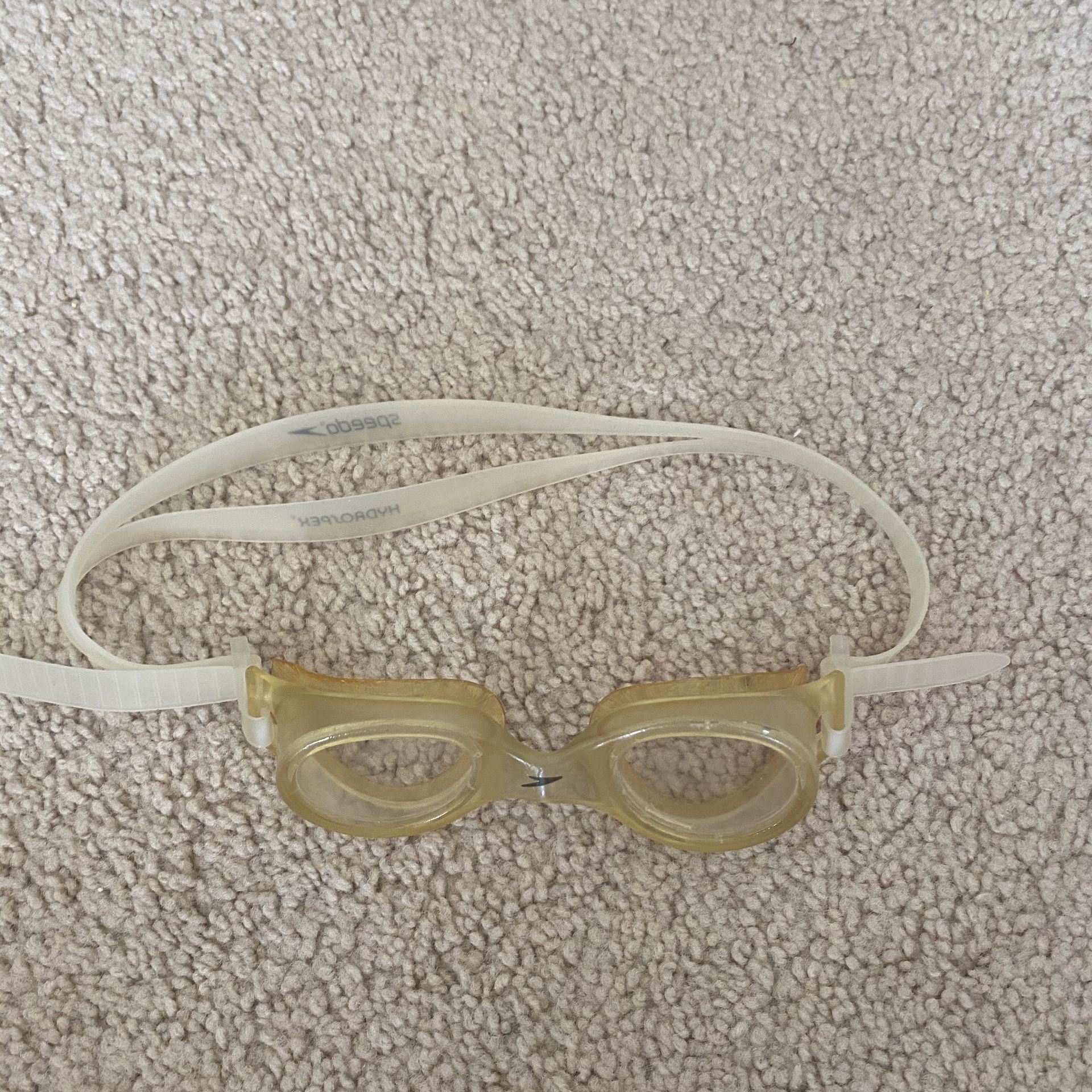 White Speedo goggles