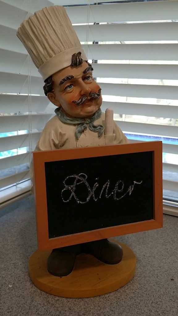 CHEF with black board $35