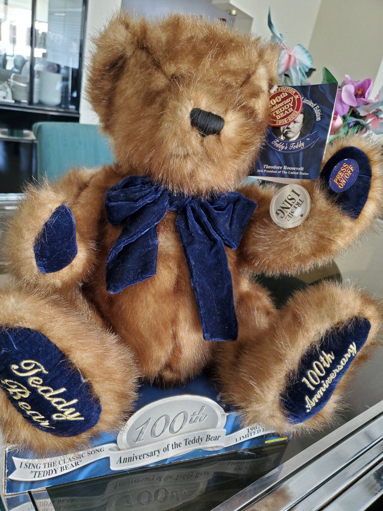 New Teddys Teddy 100th Anniversary Collector Teddy Ruxpin 