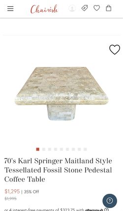 Solid Breccia Marble Table With Solid Marble Base Thumbnail