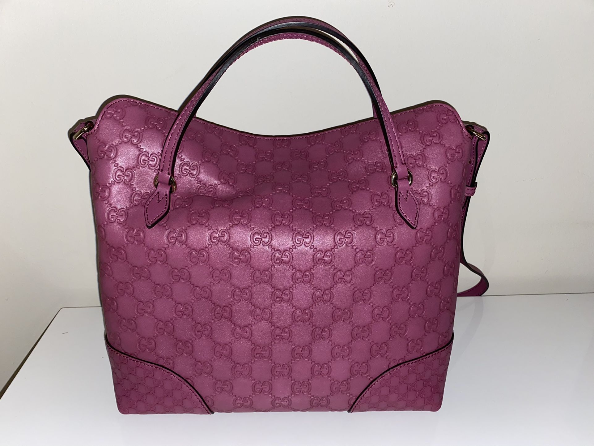 Authentic Gucci Bree Top Handle Convertible Tote Bag