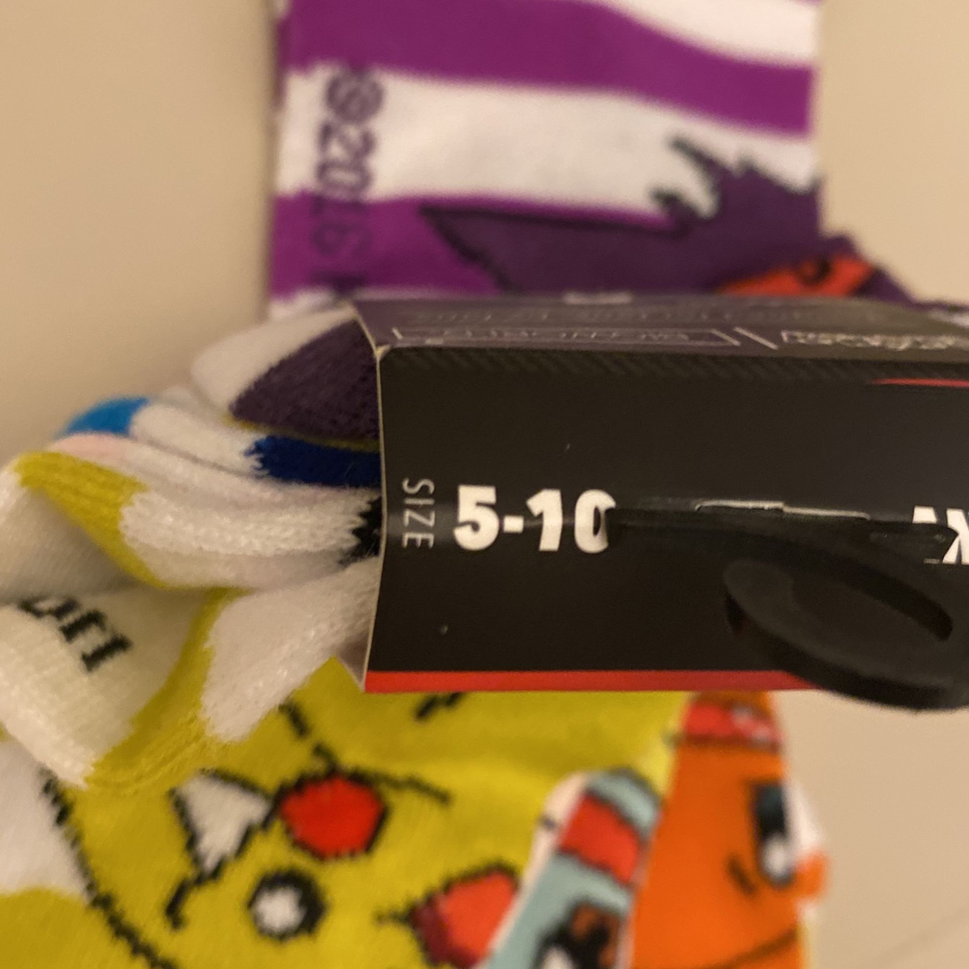 Pokemon Socks New Ankle Size 5-10 5-pack