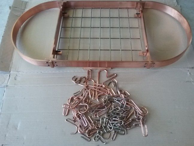 Solid Copper Pot Rack