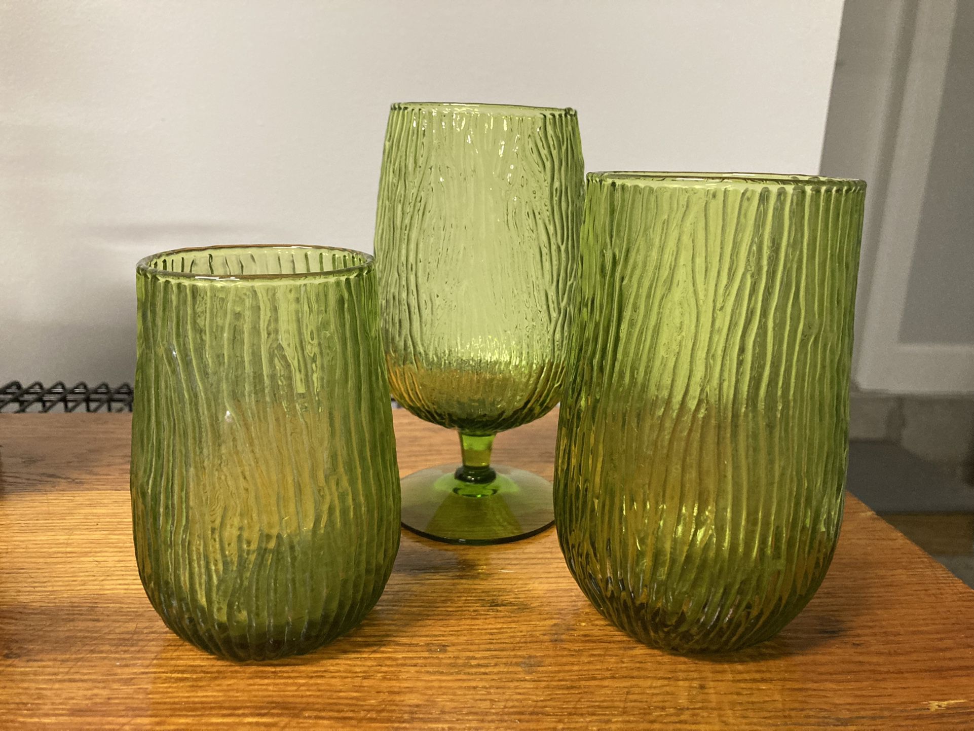 Vintage green Glassware 