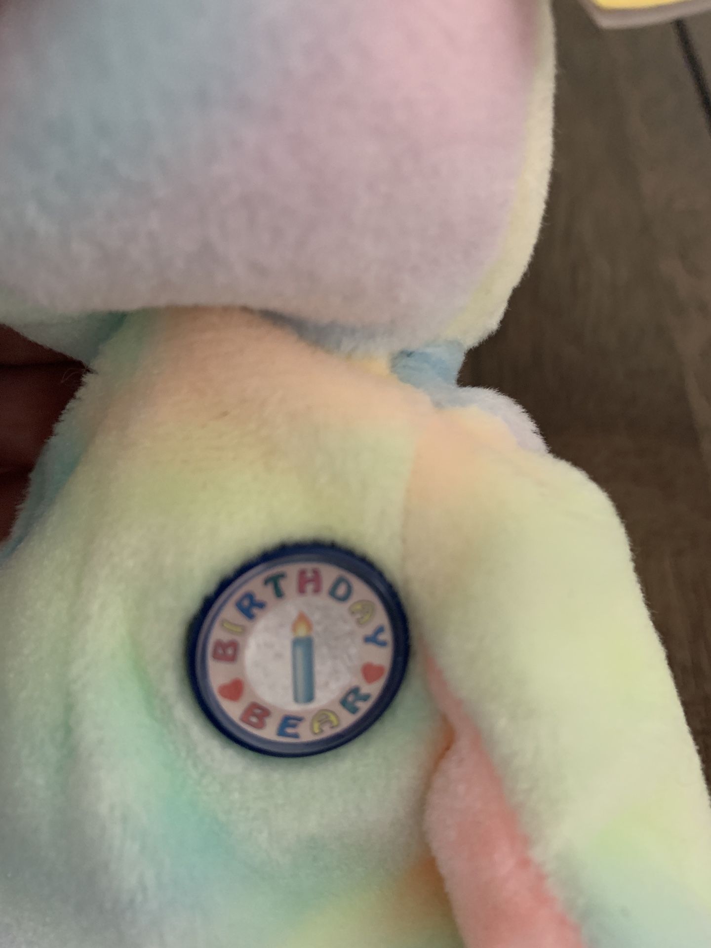 Ty Beanie Baby Birthday Bear