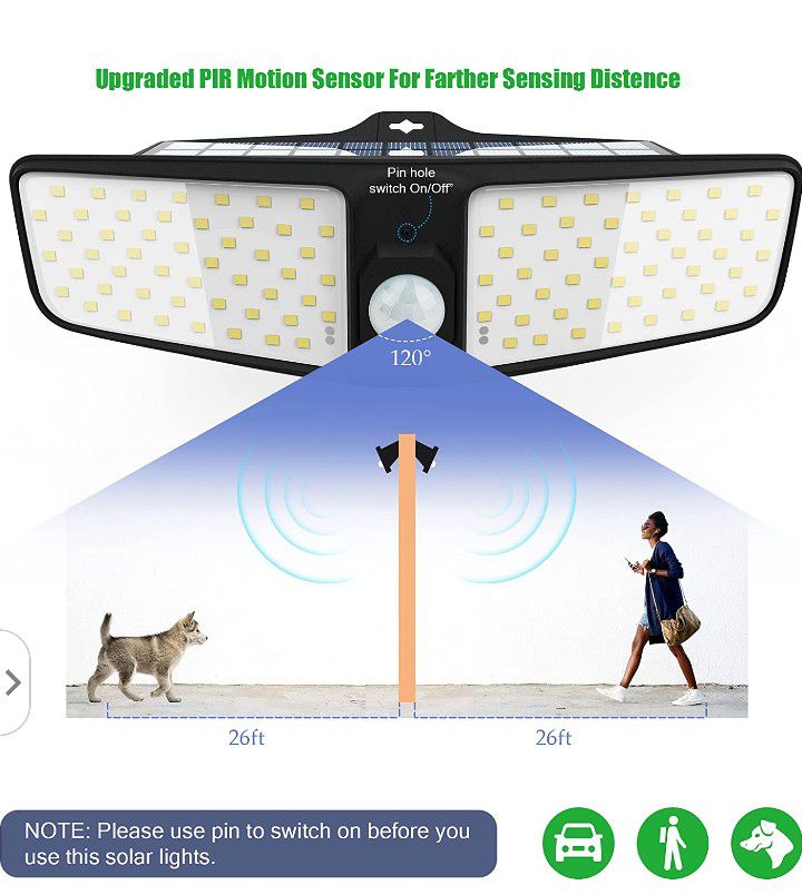 Brand New Solar Motion Sensor Lights 2 Pack