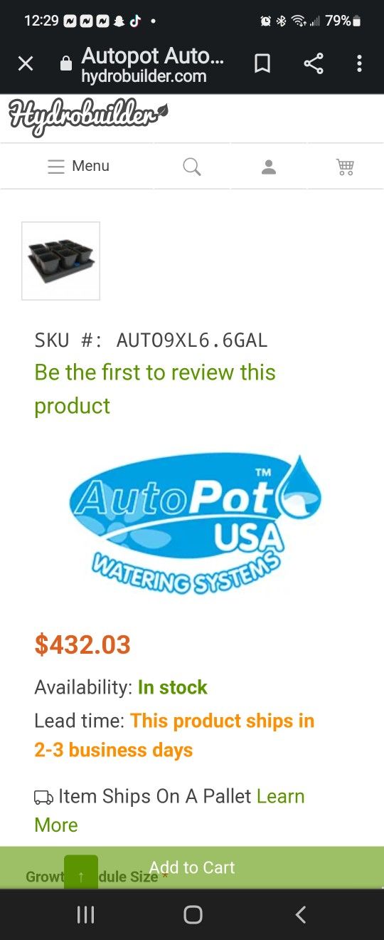 4 9 Pot Auto Pots With 60 Gallon Tank And 16 6.6 Gallon Plastic Pots