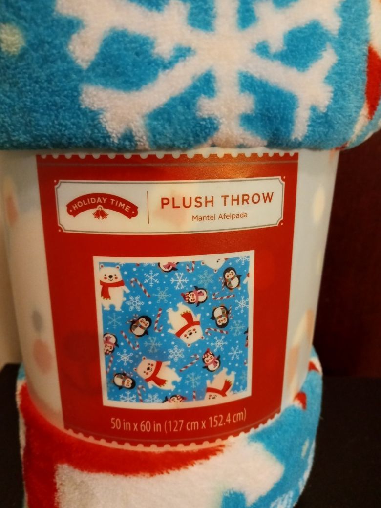 Christmas Plush throw blanket