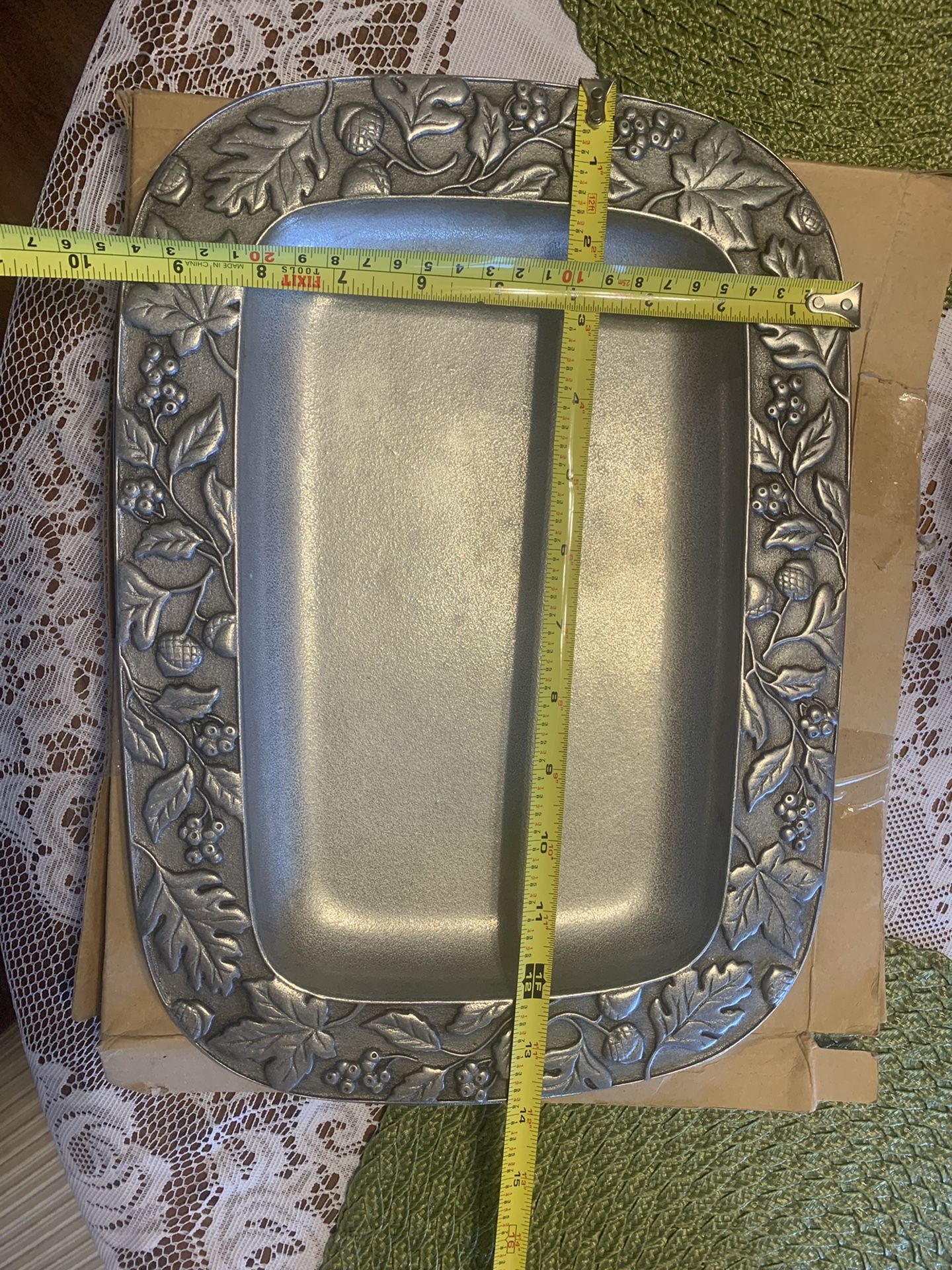 Retired Longaberger Autumn Leaves Tray -10” X 14” - 64th St & Bell In NE Phx