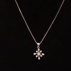 8 POINTED STAR of CHAOS STERLING CHARM w 925 Chain Thumbnail