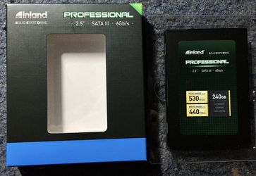 Windows 11 PRO 240GB SSD INLANDE PROFESSIONAL 2.5" SSD HARD DRIVE FOR LAPTOPS NOTEBOOKS OR DESKTOP COMPUTER Thumbnail