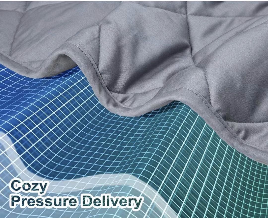 Weighted Blanket - High Breathability - 48''72'' 15LBs - Premium Heavy Blankets - Calm Sleeping for Adult and Kids, Durable Quilts and Quality Constru