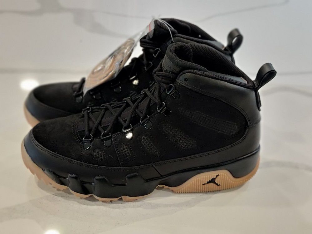 Air Jordan 9 Boot NRG. Black And Gum Men's 10