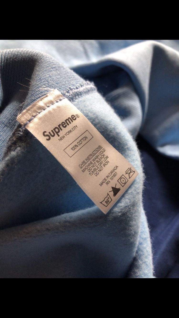 Supreme Bandana Box Logo Hoodie Size Small Light Blue