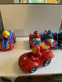 Marvels Avengers Pull And Go Race Cars (set of 5) Thumbnail