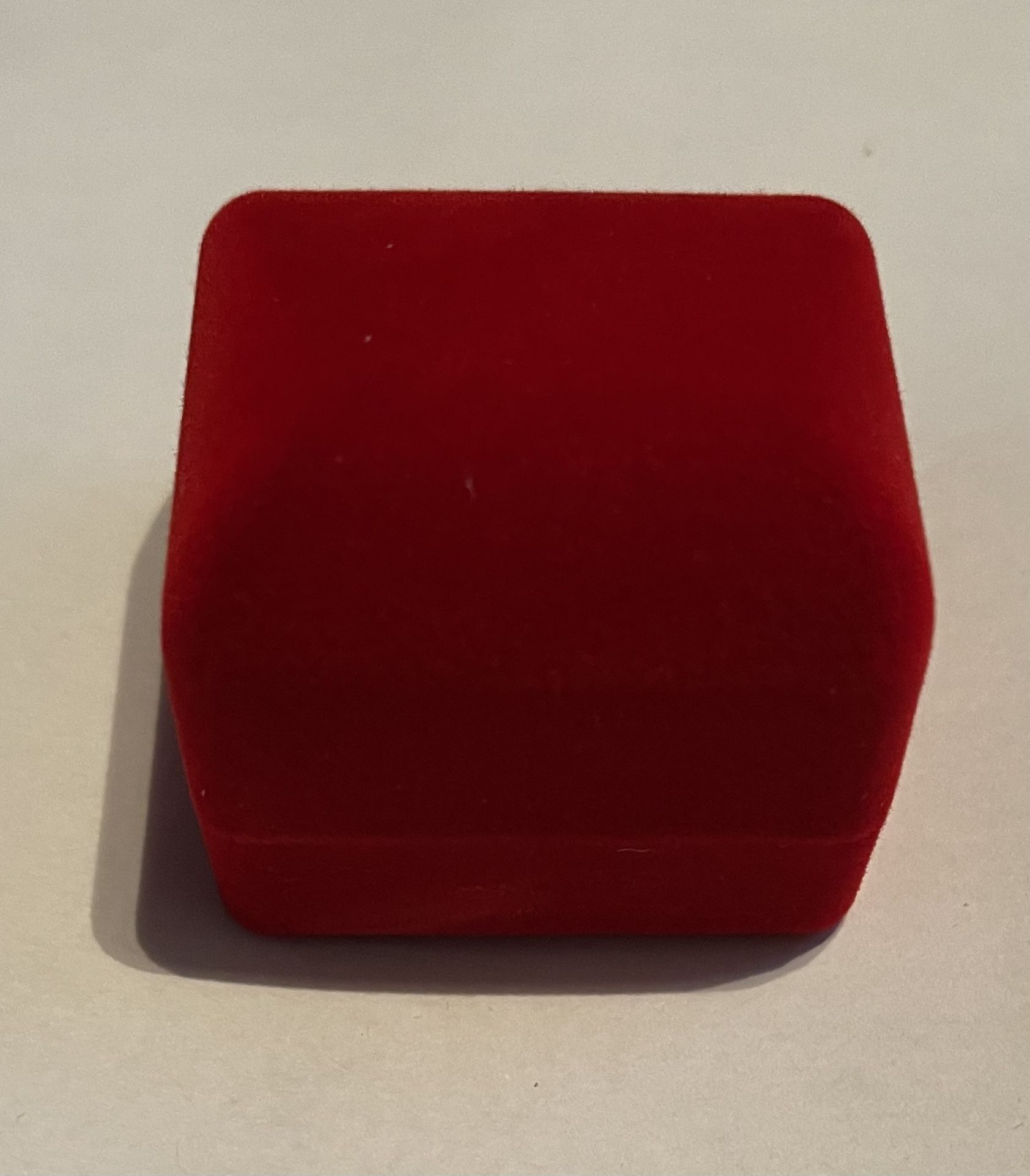 Brand New in Package Red and Black Velvet Ring boxes 