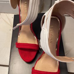 5in Red White Heels Thumbnail