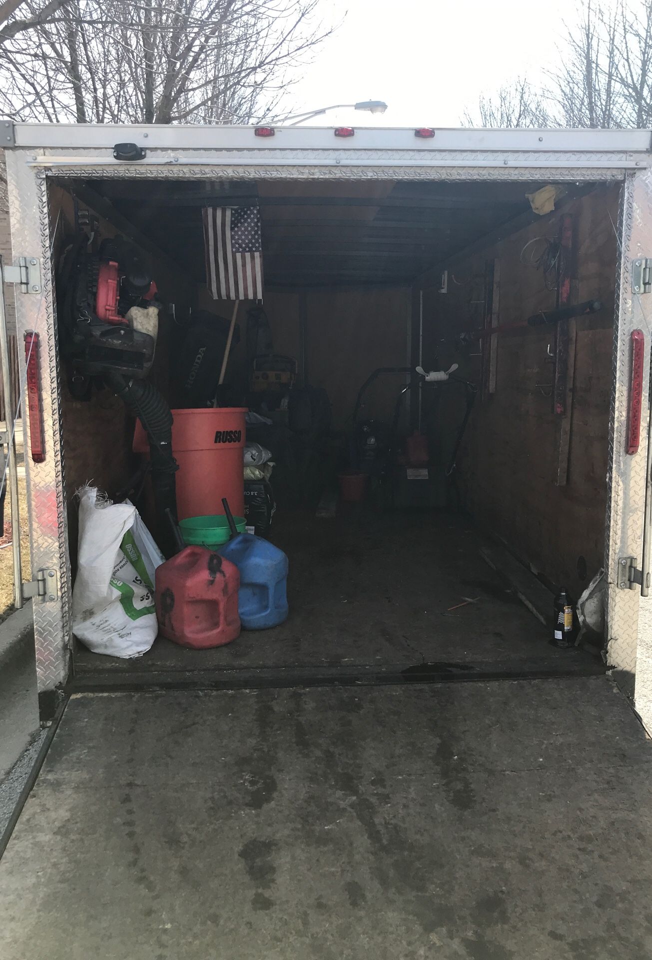 rc trailer 7x16 enclosed trailer 2016 purchased brand new , clean title and currently registered /plated well over $6k new