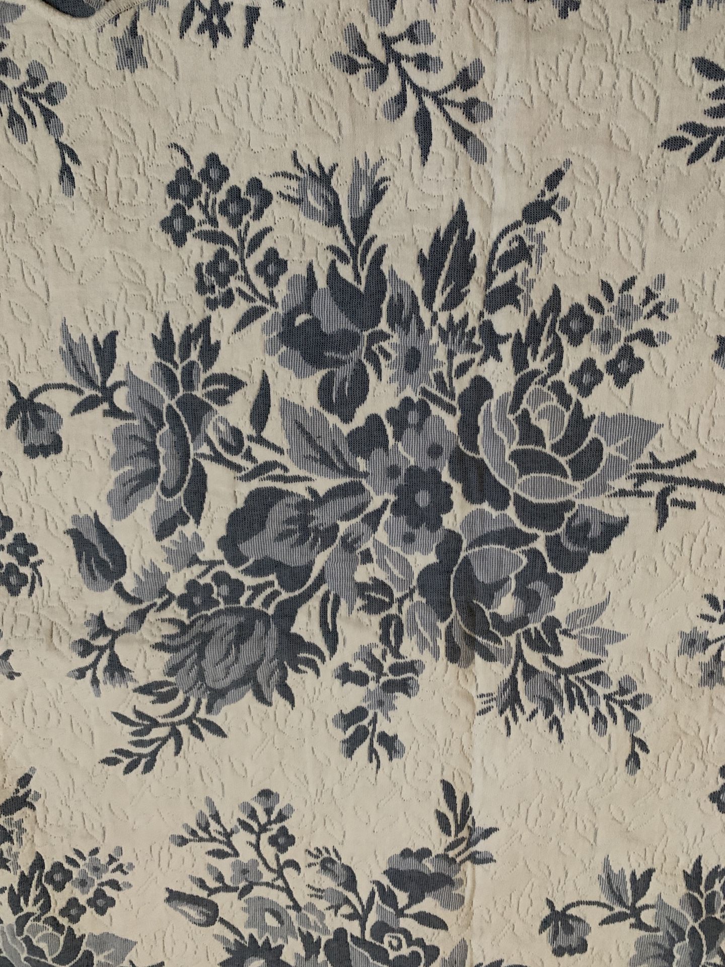 Flower Pattern Blanket 108” X 96” - New