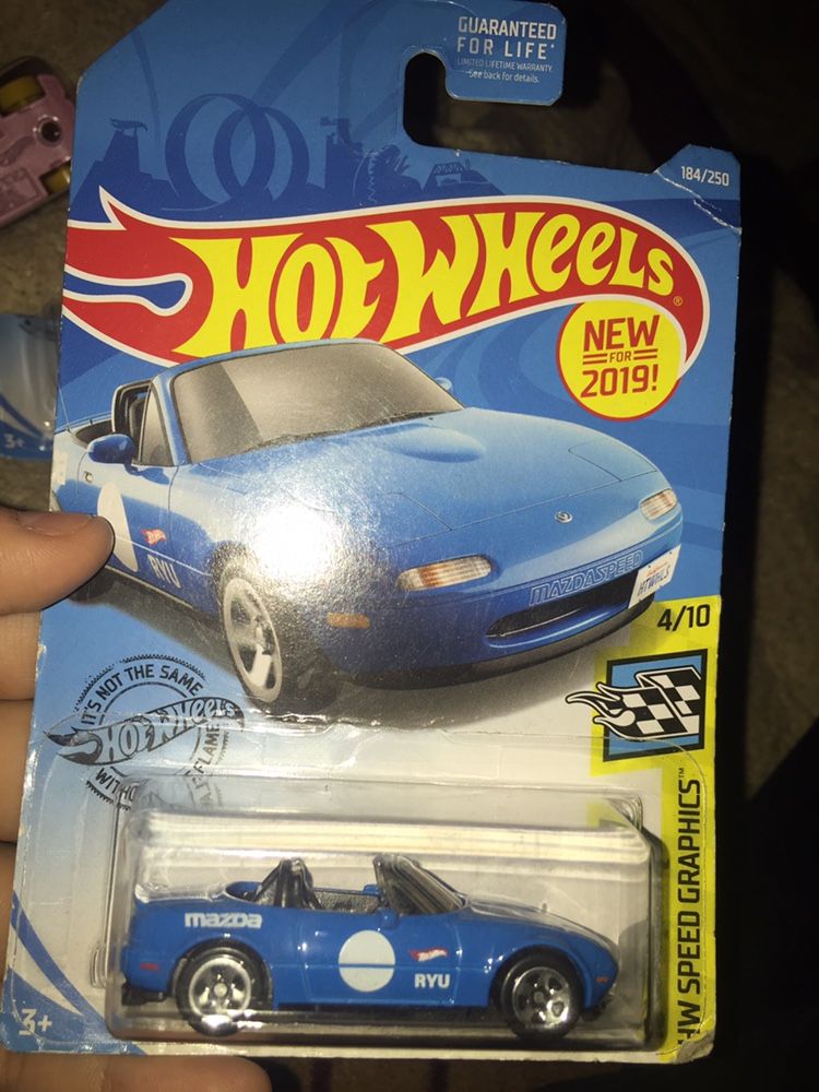 HW Speed Graphics blue hot wheels Mozda