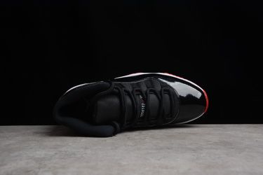Nike Air Jordan 11 "Bred" Black and Red Big Devil Cultural Basketball Shoes Thumbnail