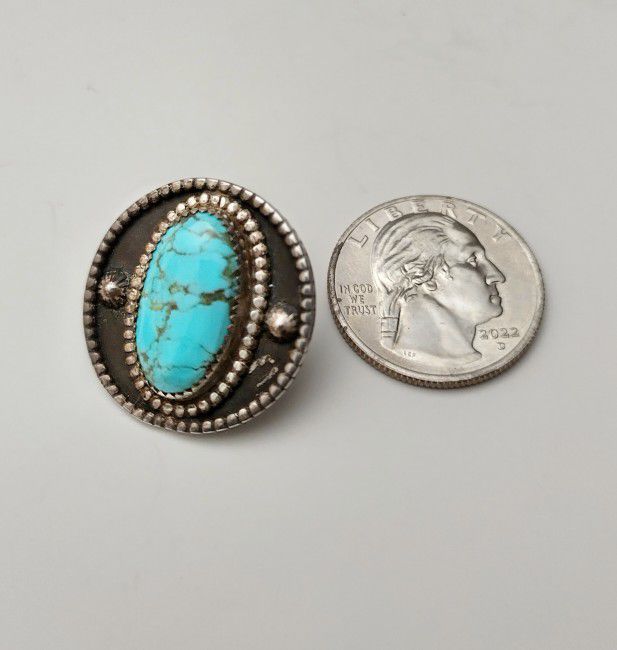 James Shay Vintage Turquoise Pin/Brooch
