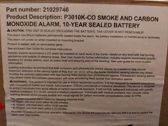 Kidde Smoke & Carbon Monoxide Detector, Combination Smoke & CO Alarm with Lithium Battery, Replacement Alert, Pack of 6 Thumbnail