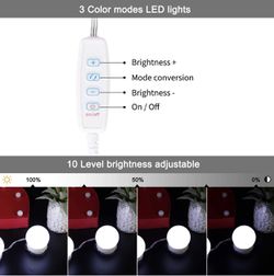 Hollywood Led Vanity Lights Strip Kit with 14 Dimmable Light Bulbs for Full Body Length Makeup Mirror, Wall Mirror, Plug in Vanity Mirror Lights with  Thumbnail