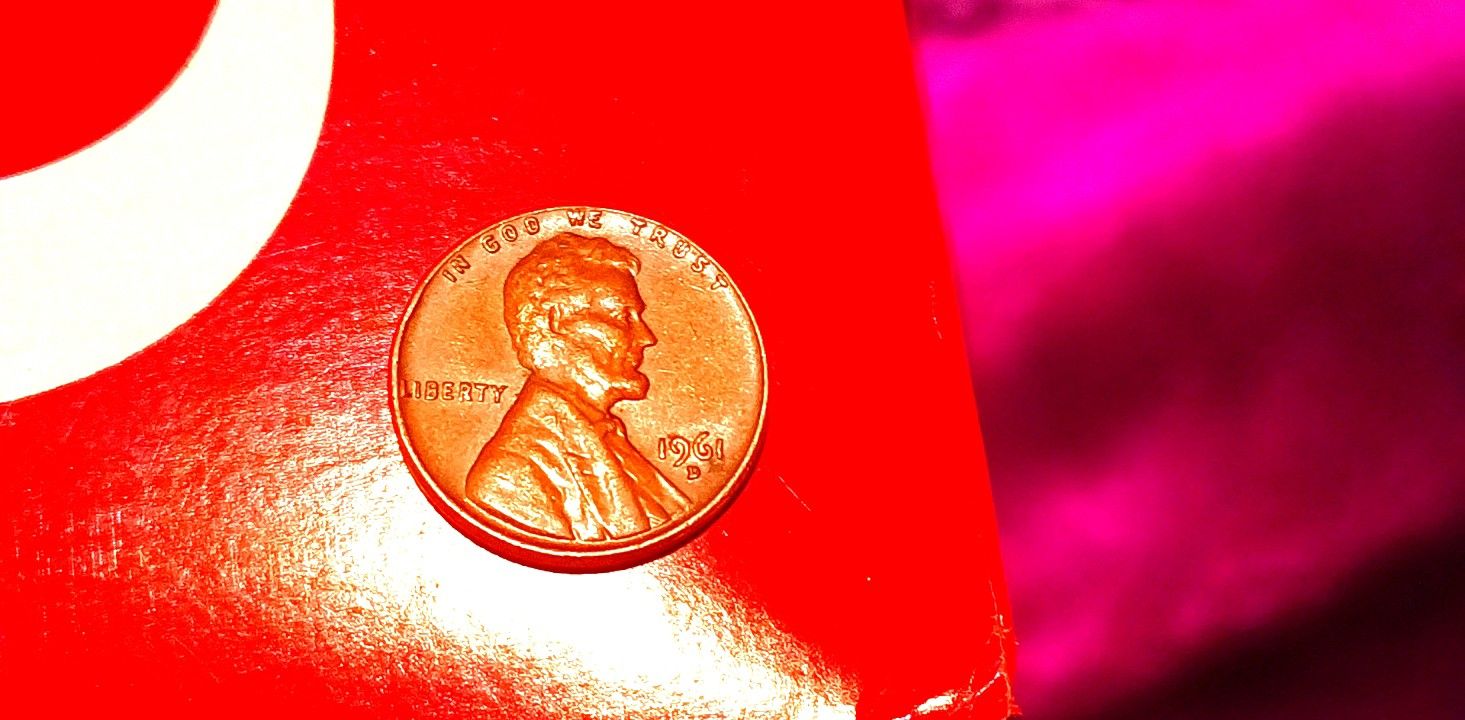 Rare 1961 Denver Minted Penny, With Double Date