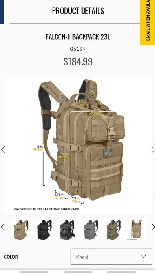 Backpack Tactical MAXPEDITION FALCON II