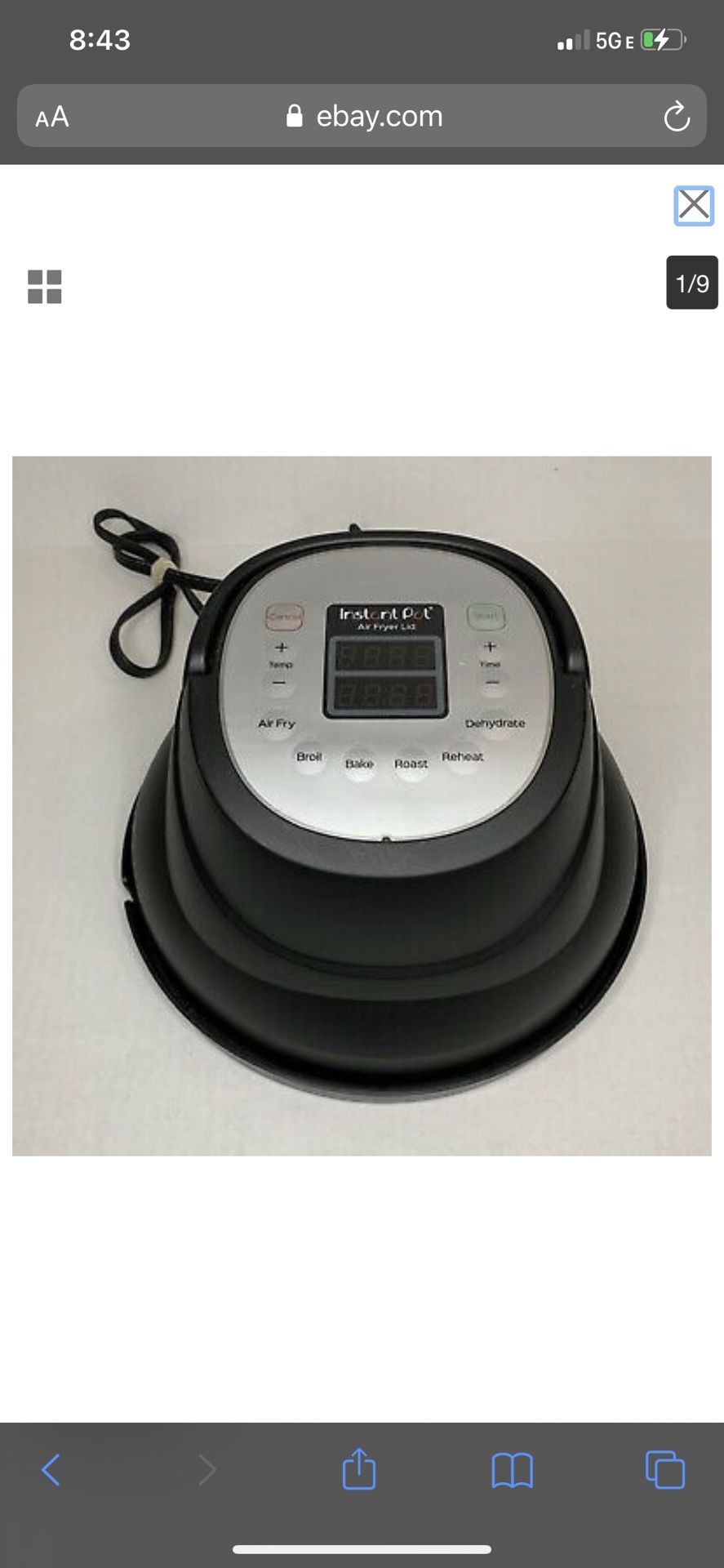 Air Fryer Instant Pot Lid