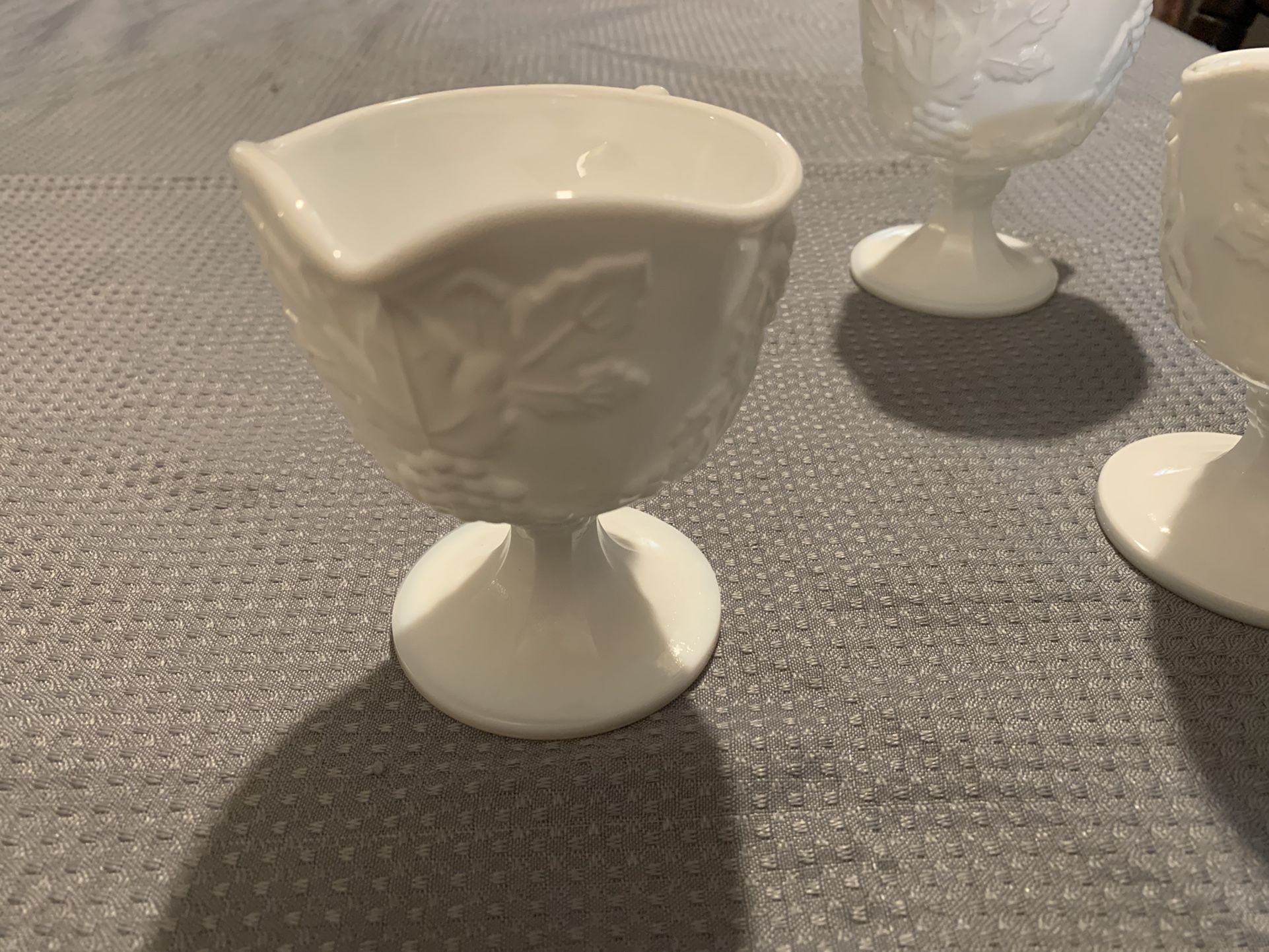 Harvest colony Milk Glass