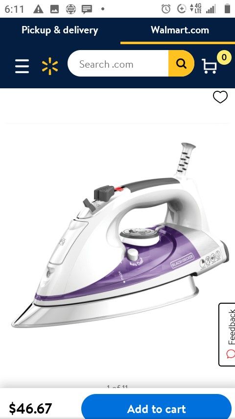 Black& Decker Professional Steam Iron