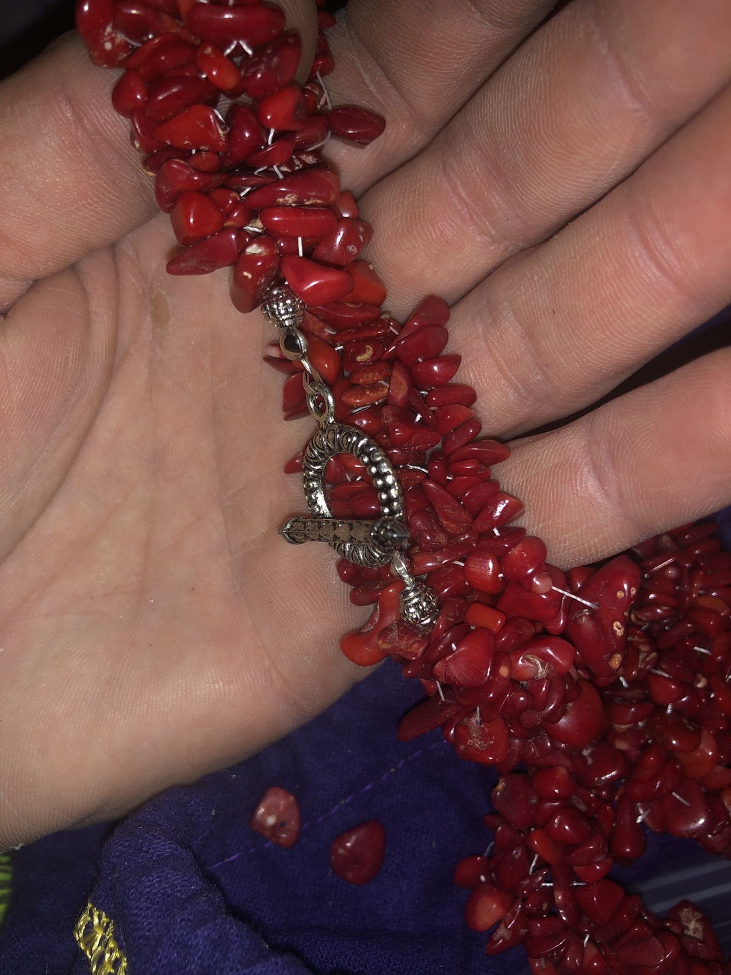 925 African Red Coral Necklace Custom Lot