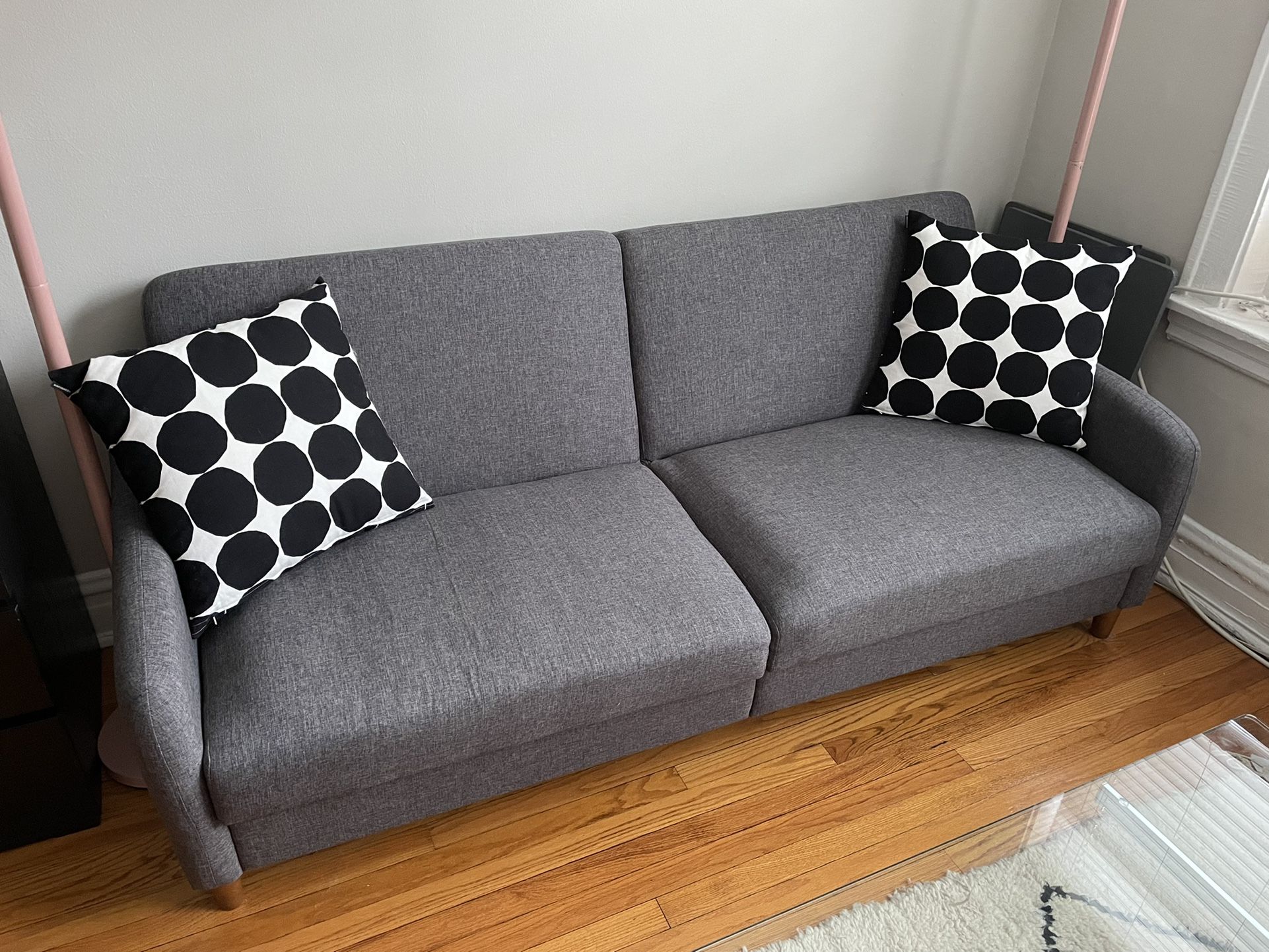 Modern Grey Sleeper Couch