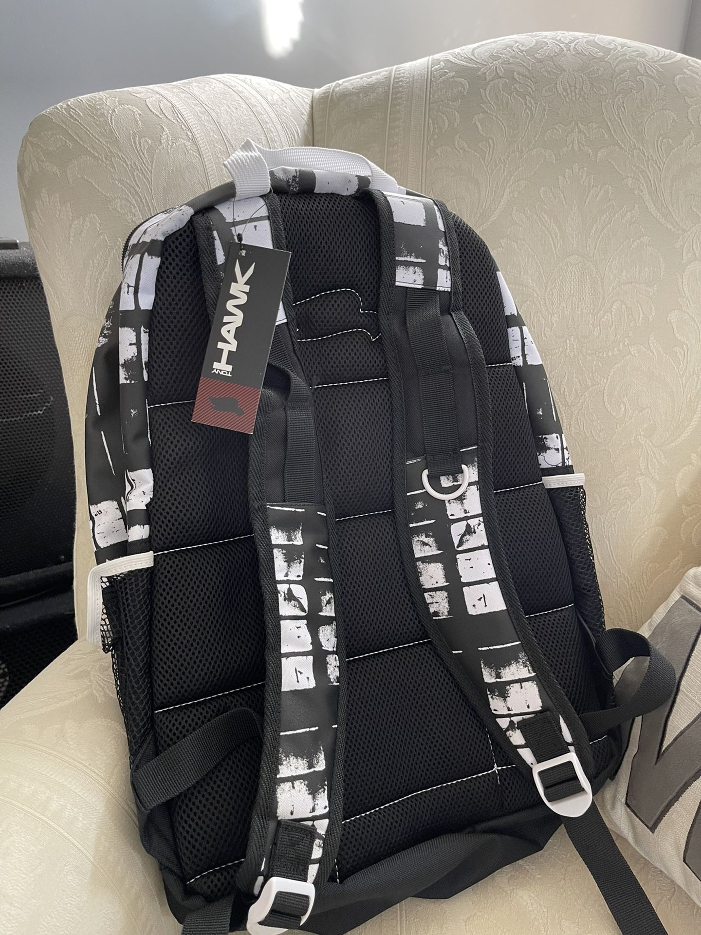 Black And White Tony Hawk Backpack