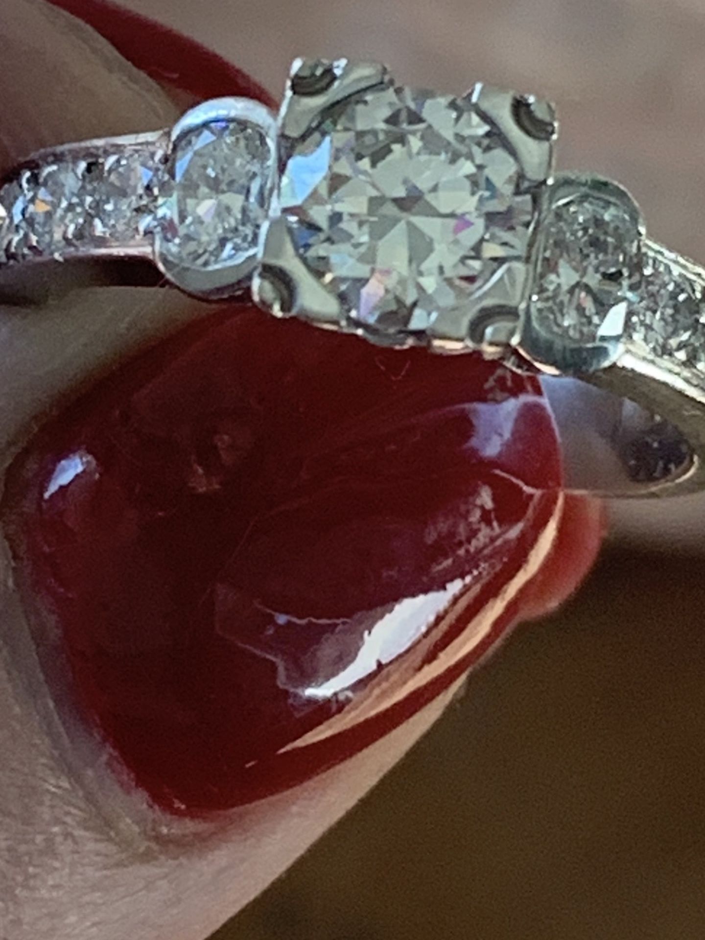 2.06 Carat tw GIA Platinum Diamond Engagement Ring
