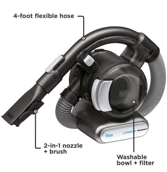 BLACK+DECKER 20V Max Flex Handheld Vacuum with Pet Hair Brush