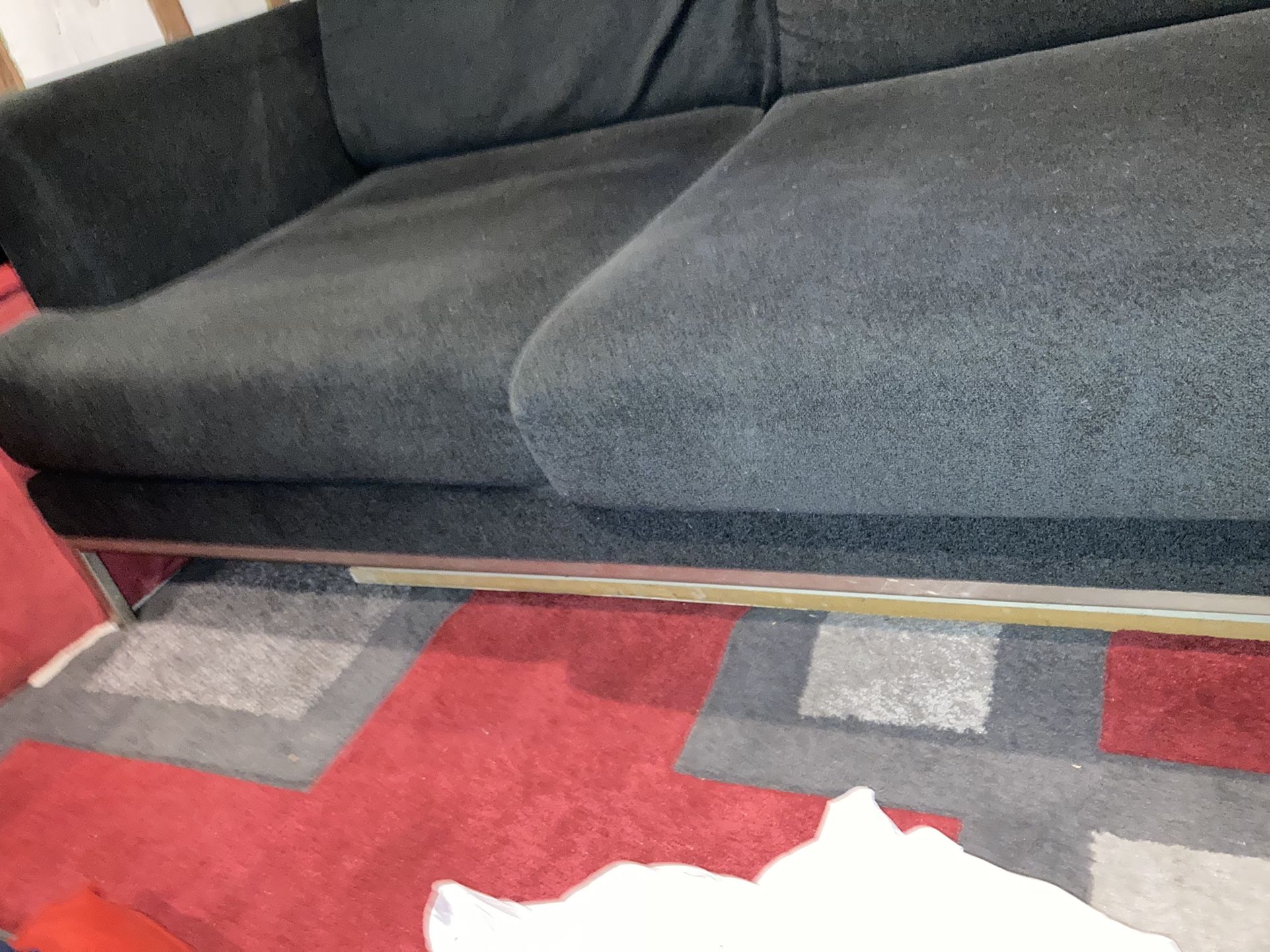 Navy Blue Microfiber Couch