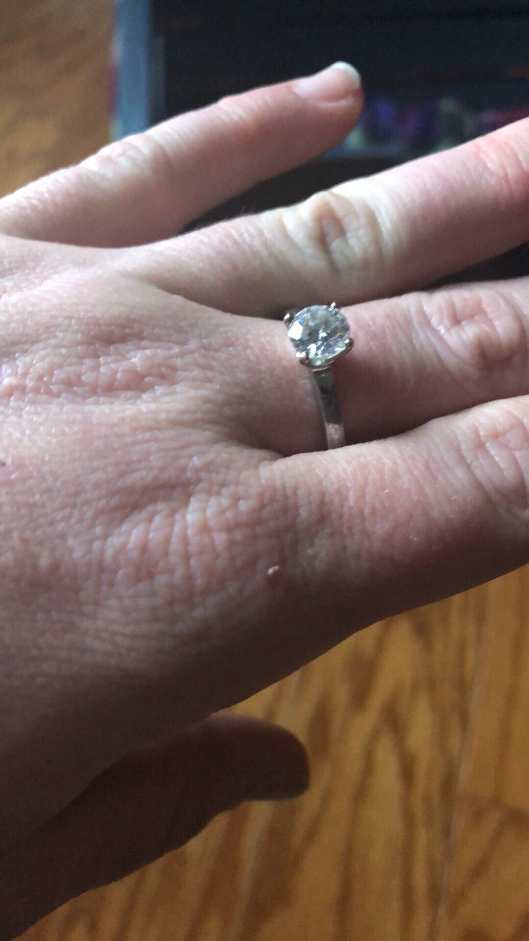 Wedding RingG Si Carat Cushion Diamond Ring 14K White Gold Enhanced