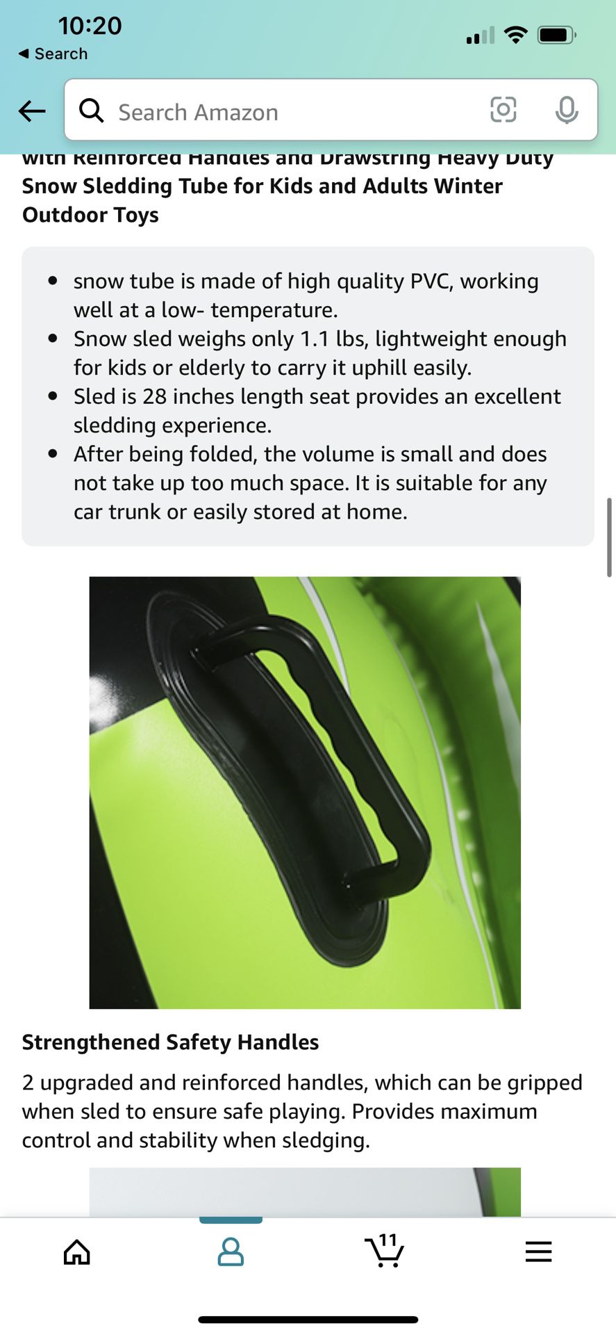 Heavy duty inflatable snow sled new