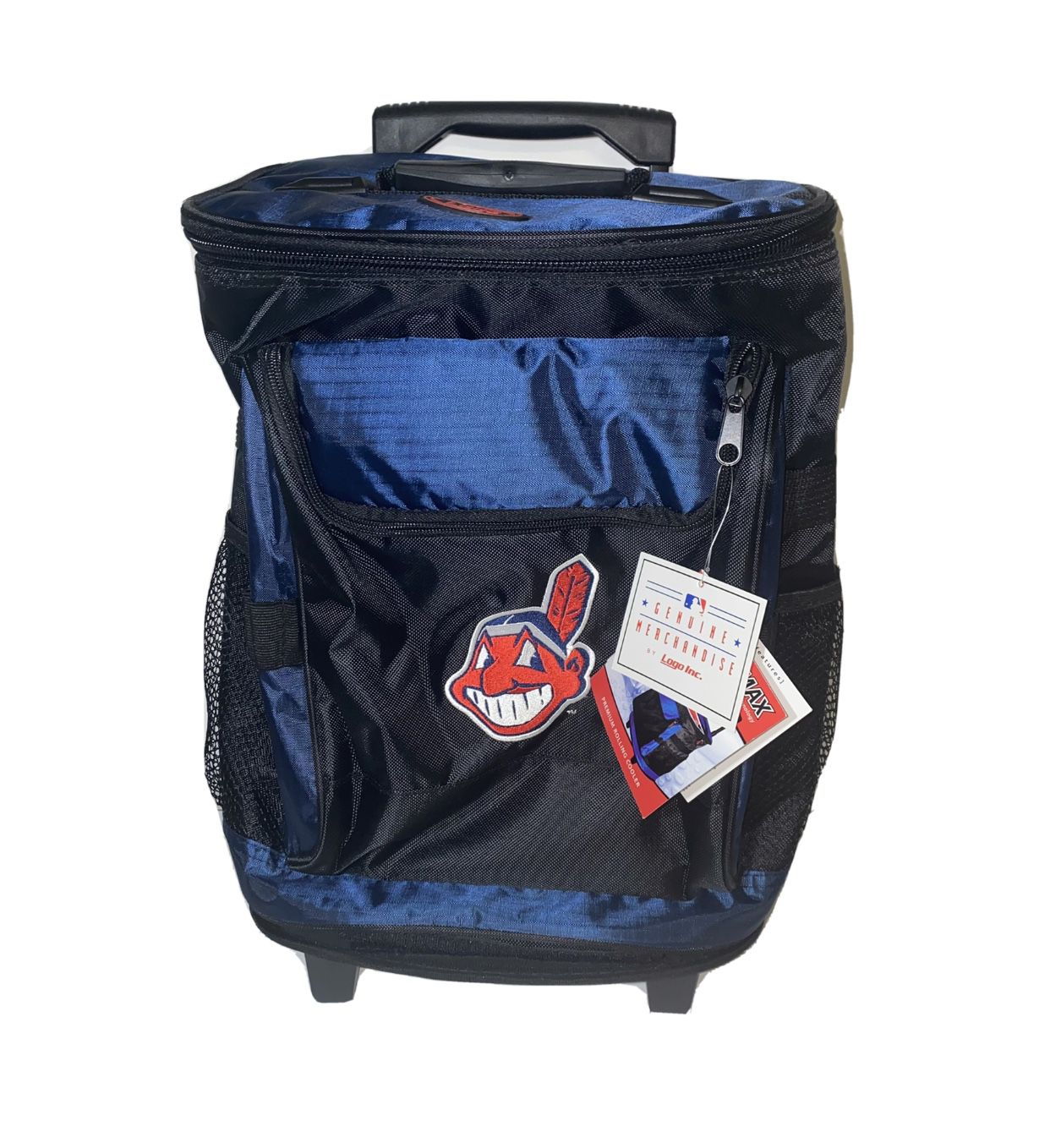 Rare-Cleveland Indians Baseball Rolling Backpack Insulated Cooler Chief Wahoo (holds 24 12oz Cans)