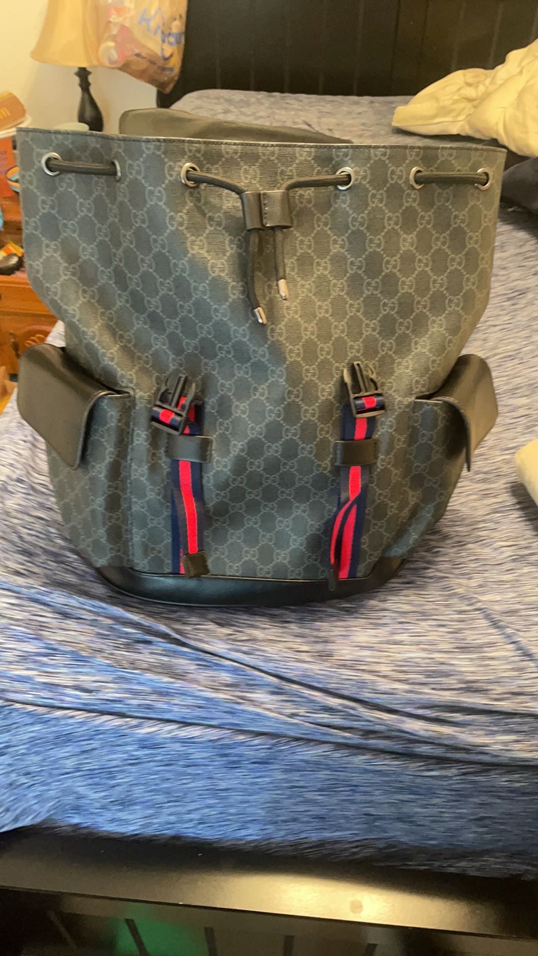 Black Gucci backpack