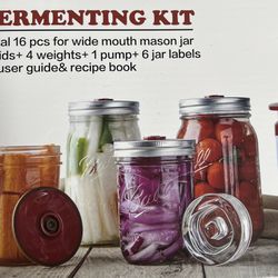 Fermenting Kit For Ball Mason Jar Wide Mouth Thumbnail
