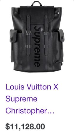 Louis Vuitton X Supreme Backpack  Thumbnail