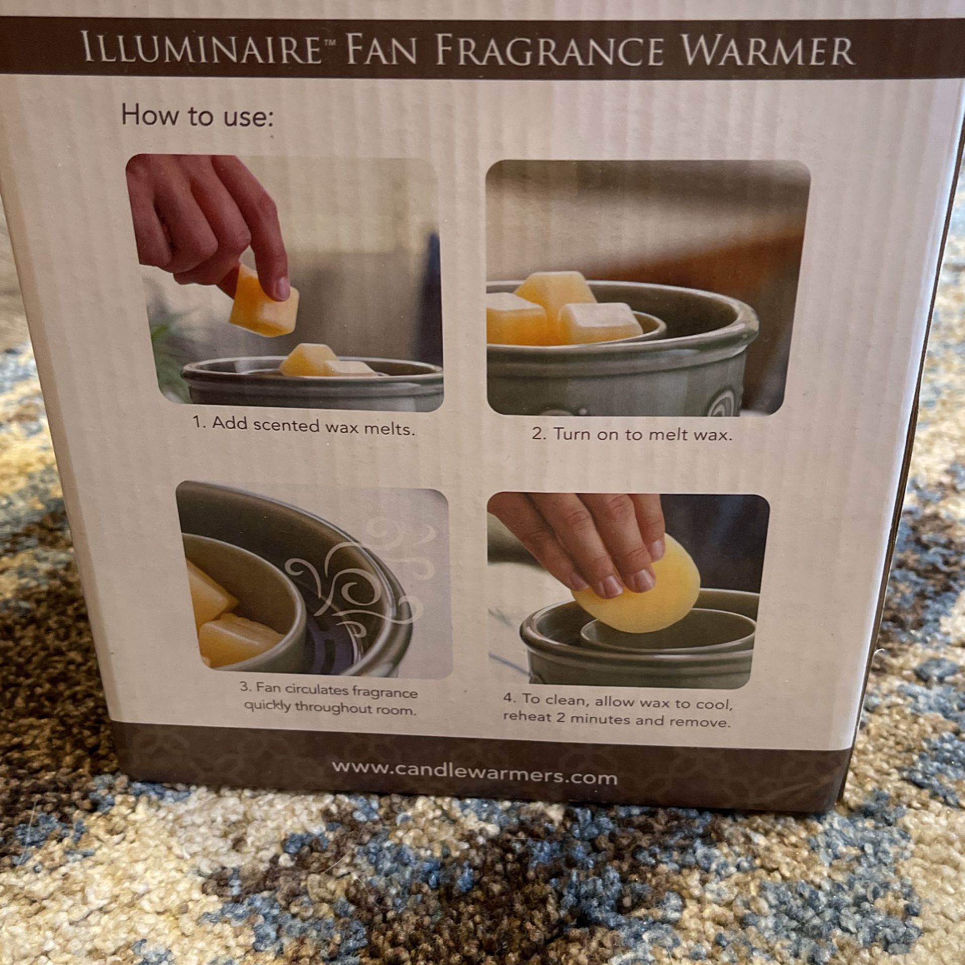 Candle Warmers Fan Fragrance Warmer Wax Melts 