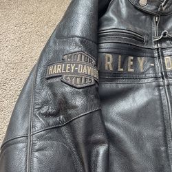 Leather Harley Davidson Jacket Reflective  Thumbnail
