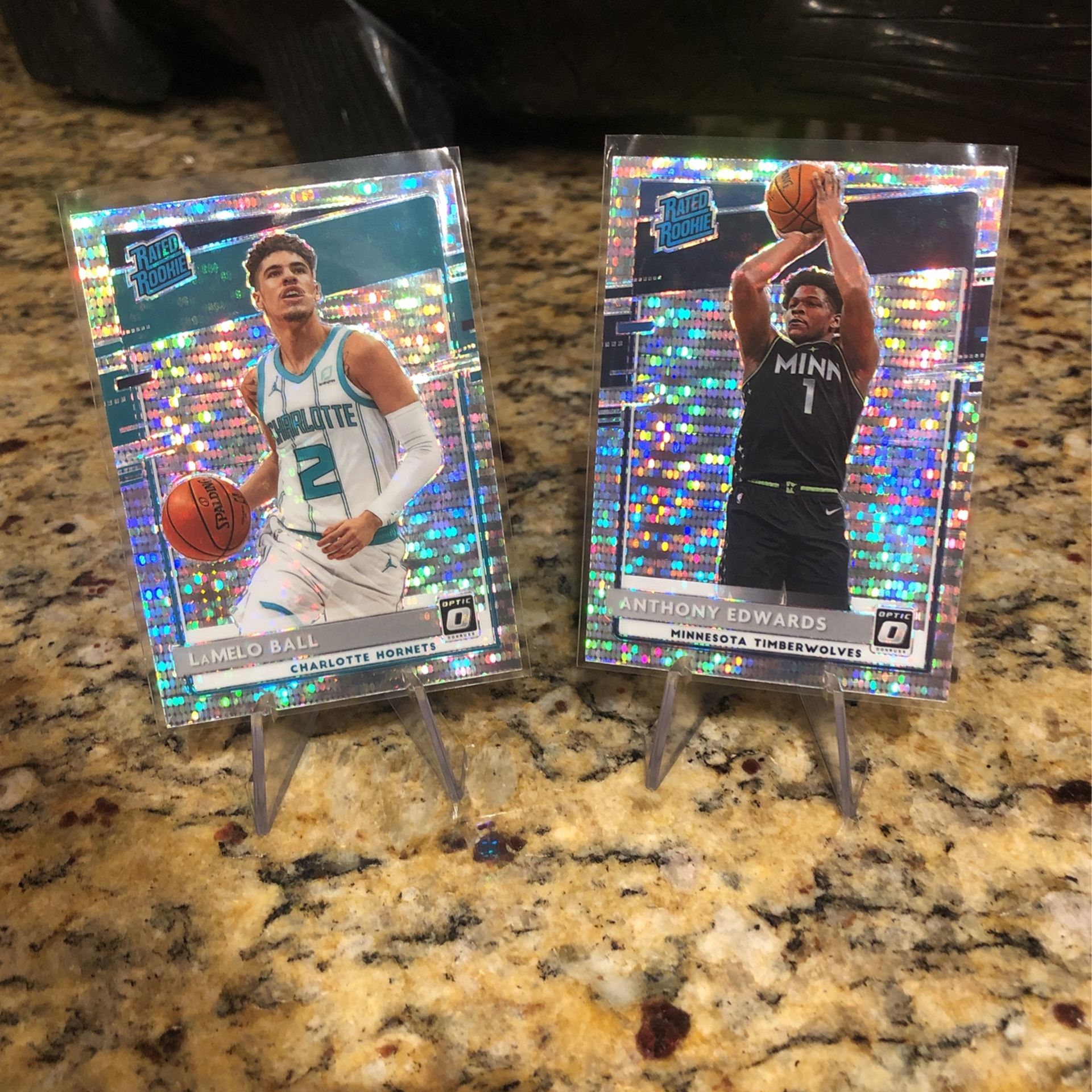 2020 Donruss Optic Basletball Anthony Edwards & Lamelo Ball Pulsar